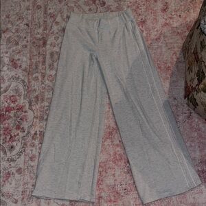 Princess Polly Light Gray Flared Sweatpants
